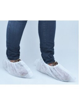 PP overshoe white L (Box 400)